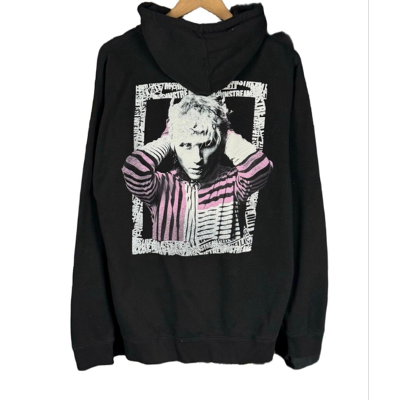 Machine Gun Kelly MGK Tickets Mainstream Sellout Zip Up Hoodie Size Small - Picture 1 of 8